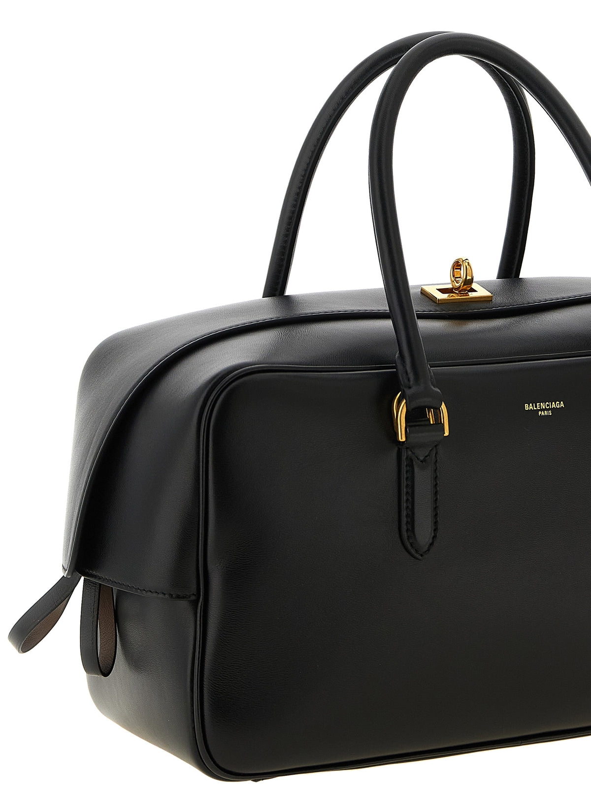 Balenciaga Le 7 Bowling Bag Medium - Black Nappa Lambskin