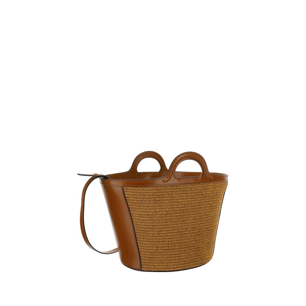 Marni Tropicalia Small Bag - Brown Leather & Raffia