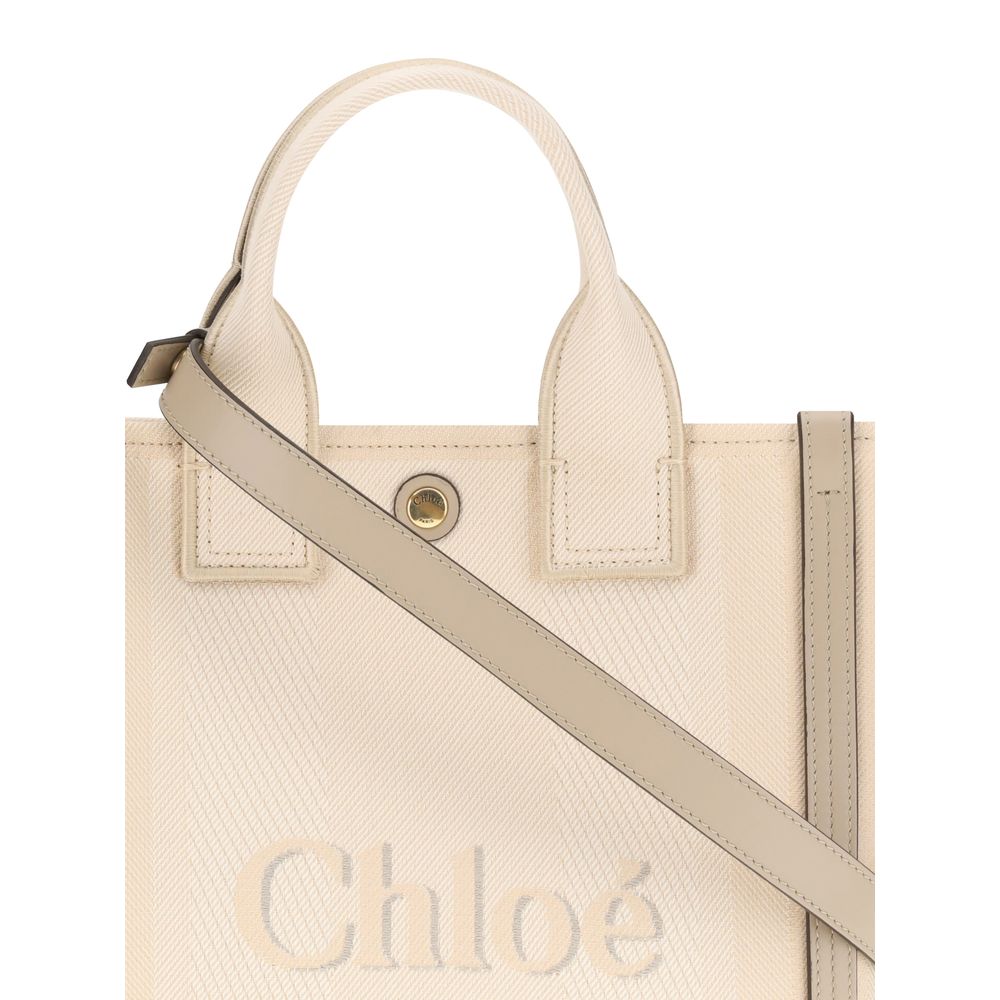Chloé Carry Tote Bag Small - Blush Beige