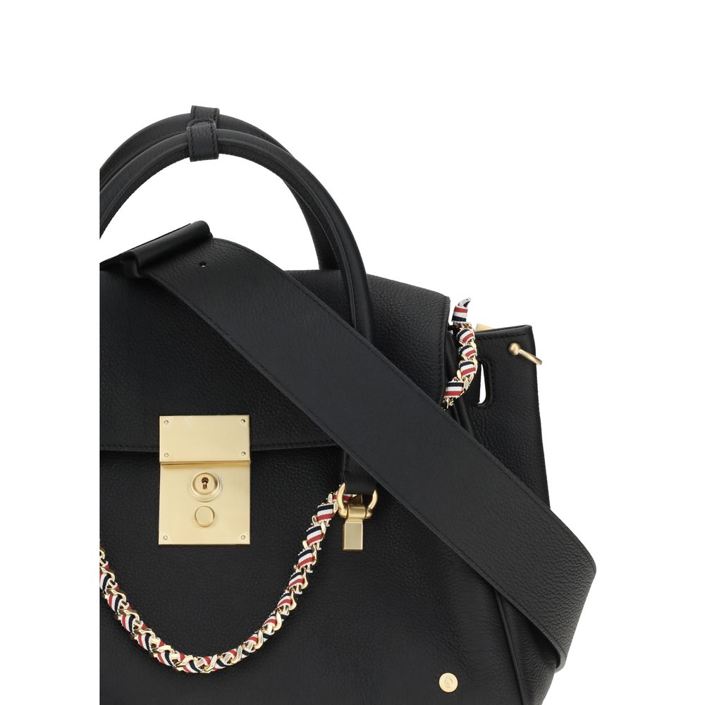 Thom Browne Bolton Bag Soft Pebble Grain Leather - Black