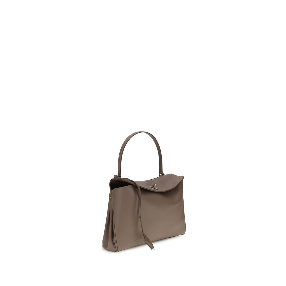 Balenciaga Rodeo Handbag Medium - Taupe Smooth Calfskin