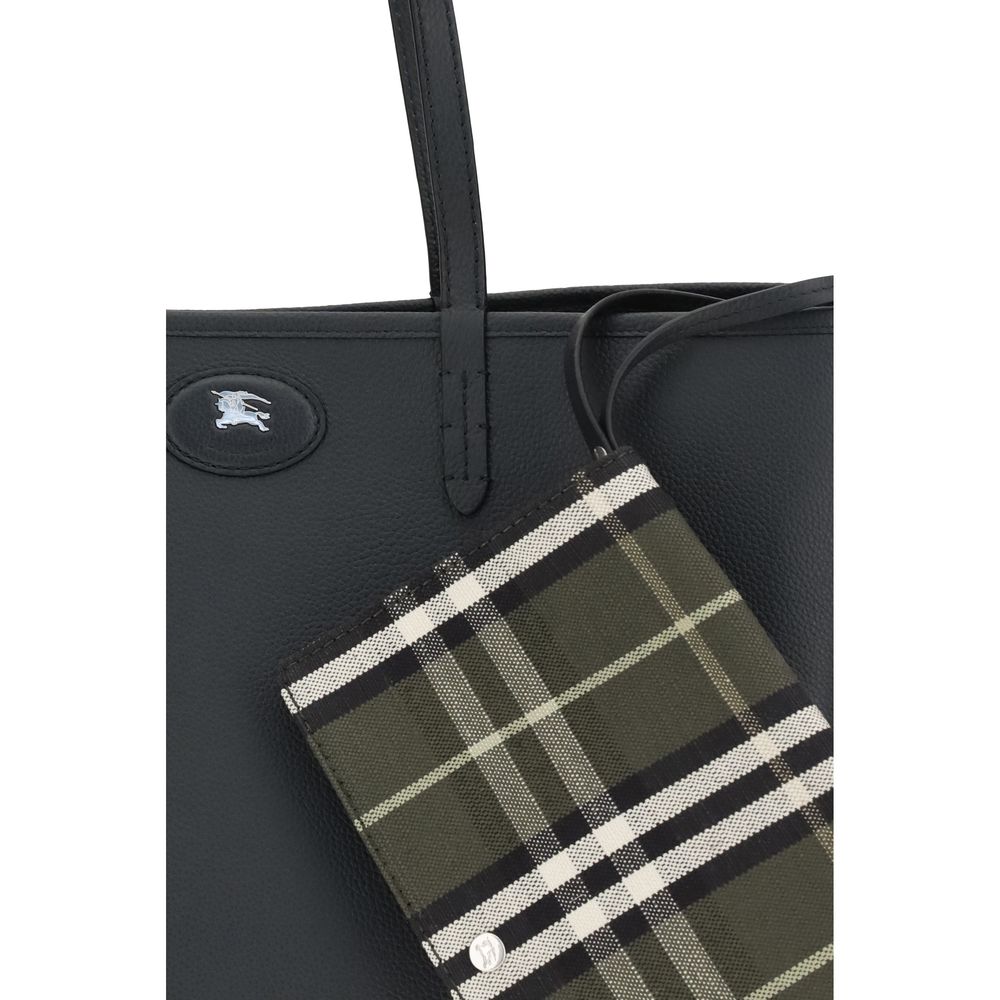 Burberry Medium Reversible Bloomsbury Tote - Thicket Green & Slate Gray