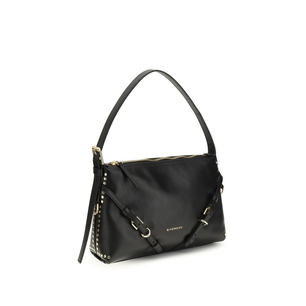 Givenchy Mini Voyou Bag - Black Smooth Leather with Studs