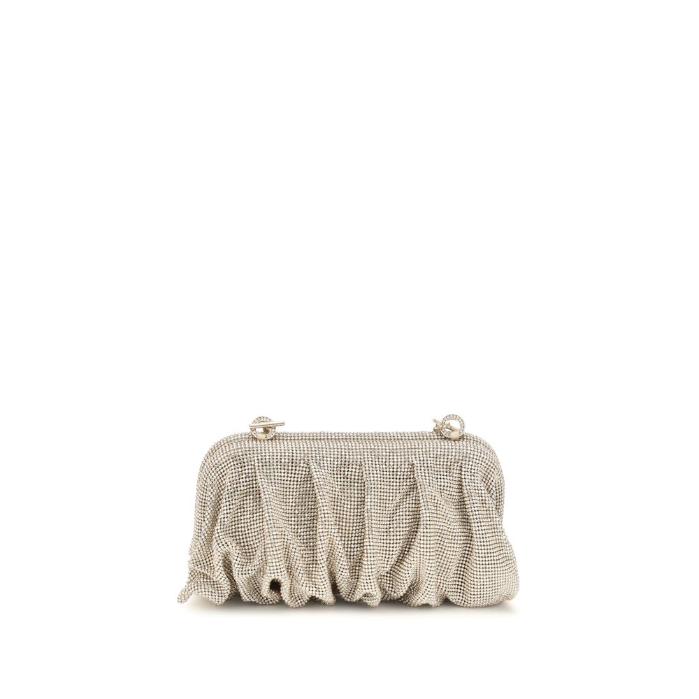 Benedetta Bruzziches Venus La Grande clutch in Shine on You Crazy Diamond crystal mesh.