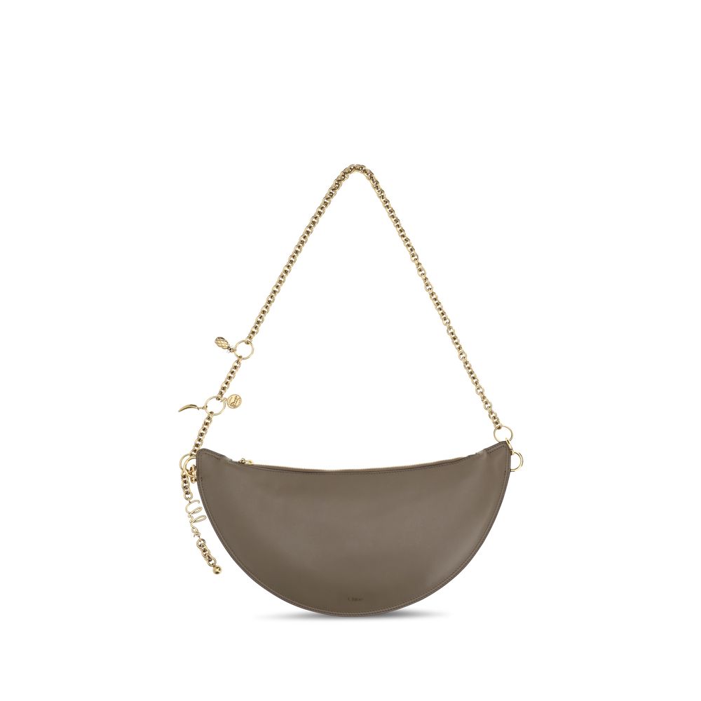 Chloé Icons Shoulder Bag - Gray from The Exclusive Line Singapore.