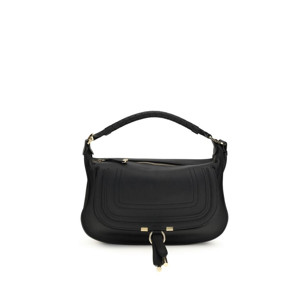 Chloé Small Marcie Shoulder Bag - Black from The Exclusive Line Singapore.
