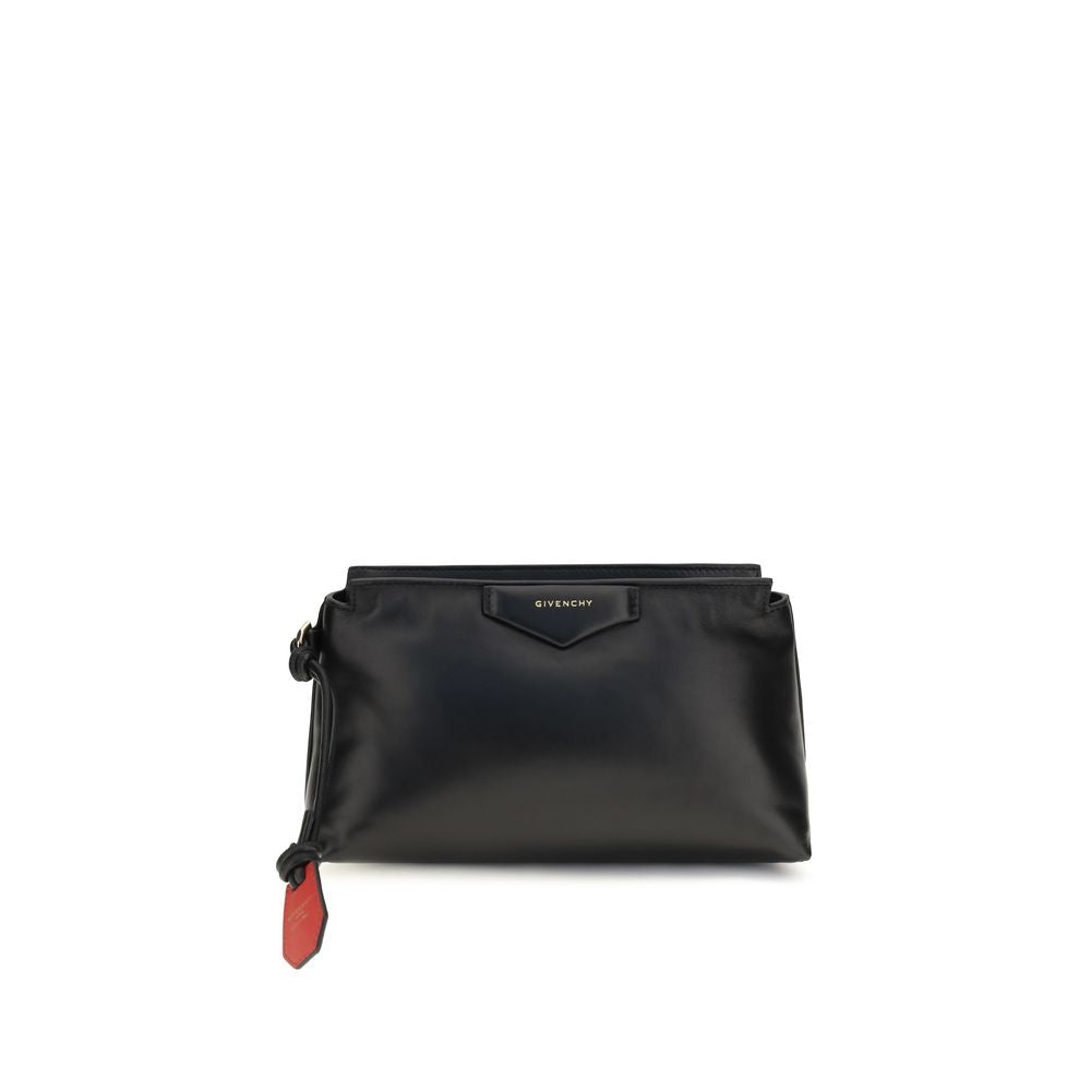 Givenchy Antigona Bomber Pouch in Black puffy nappa leather with wristlet strap – The Exclusive Line Singapore