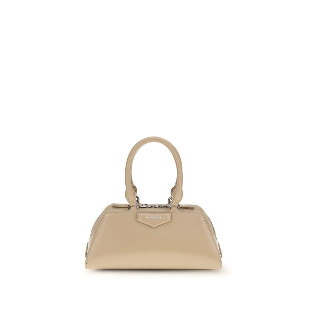 Givenchy Mini Antigona East-West Bag - Sand Box Leather from The Exclusive Line Singapore.