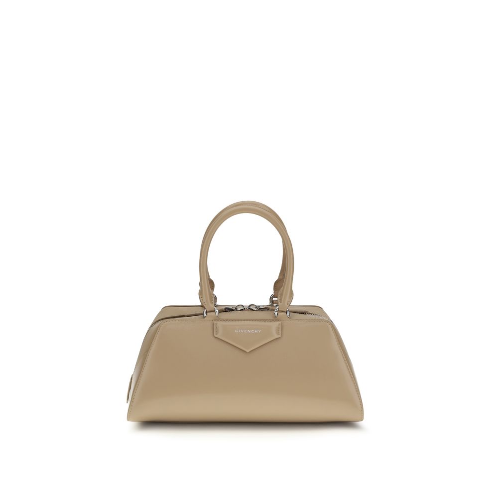 Givenchy Small Antigona East-West Bag in Sand calfskin leather, available at The Exclusive Line Singapore.