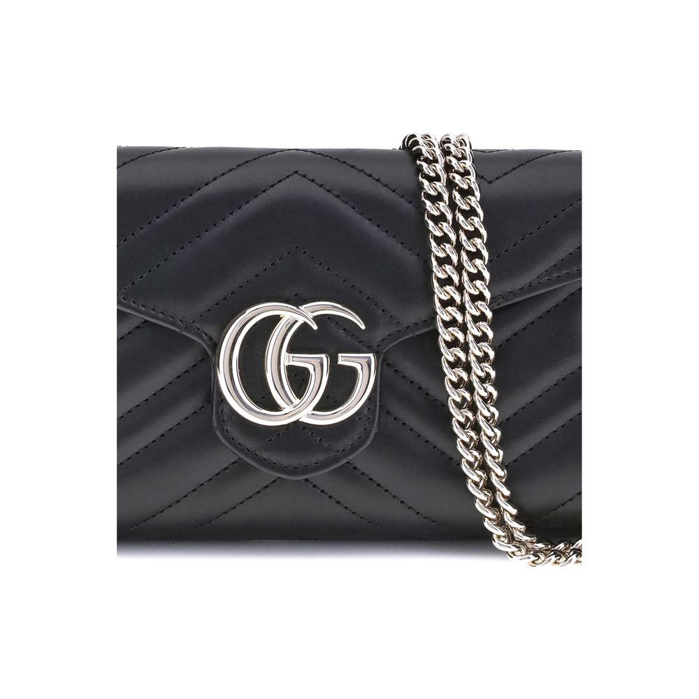 Gucci GG Marmont Wallet on Chain - Black