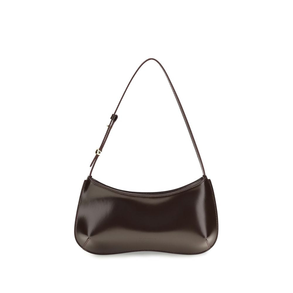 Jacquemus Le Bisou Beaded Shoulder Bag - Glazed Brown from The Exclusive Line Singapore.