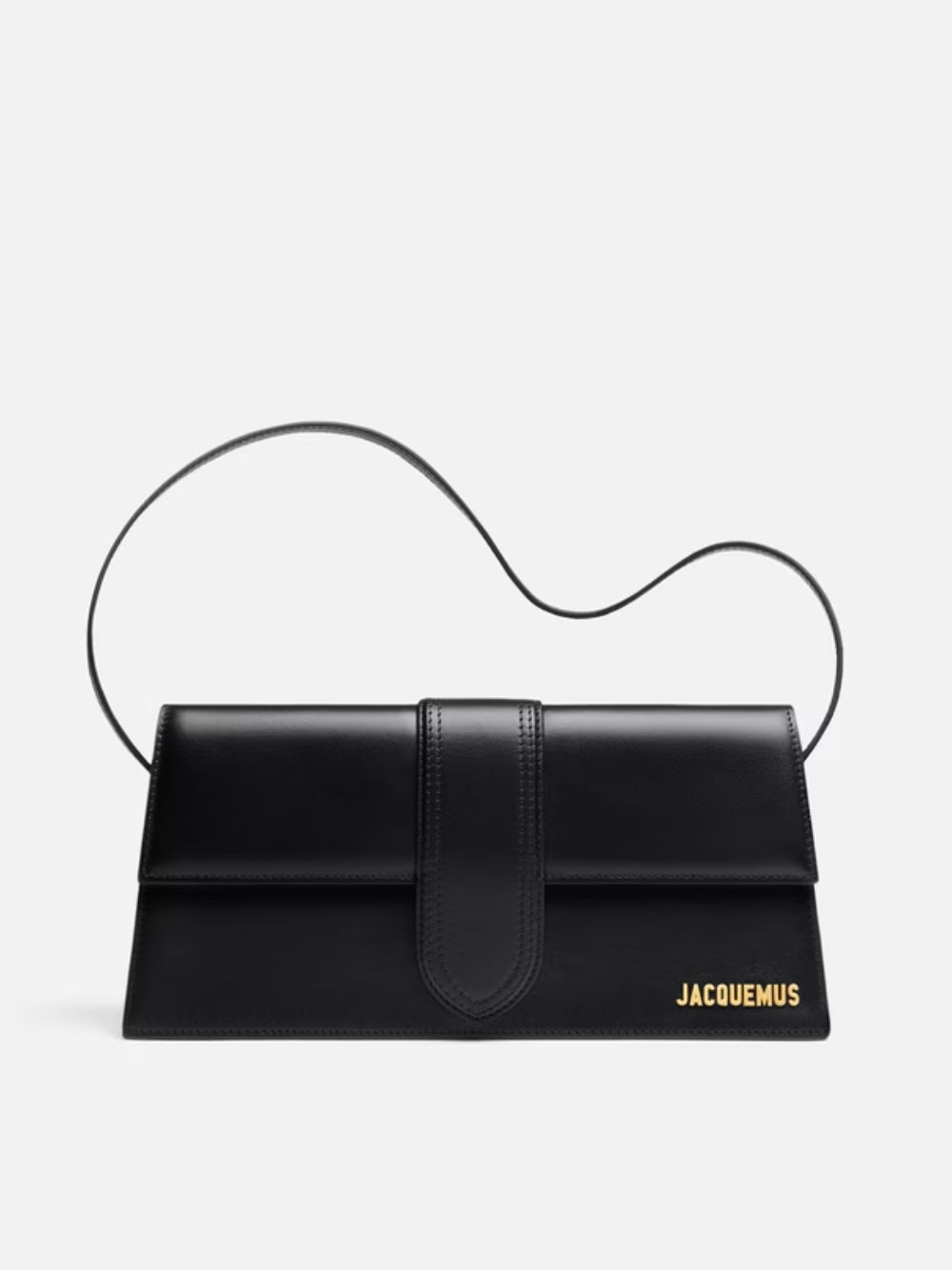 Jacquemus Le Grand Bambino Long Flap Bag - Classic Black from The Exclusive Line Singapore.
