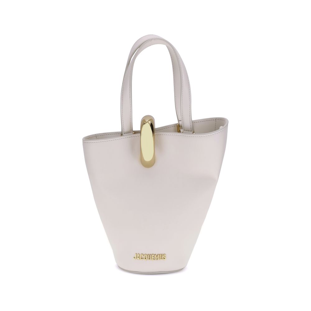 Jacquemus Le Petit Bambola Bucket Bag - Light Ivory from The Exclusive Line Singapore.